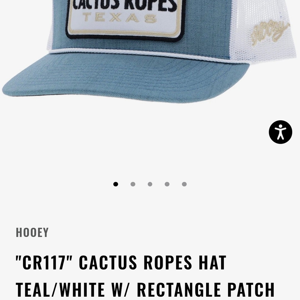 Hooey Kids Snapback Hat - Blue and White - Picture 4 of 6